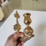 Bronze dolphin candle holder