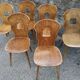 Suite of 6 vintage chairs Baumann model "Gentiane" 50s
