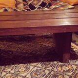 Solid teak coffee bass table