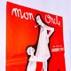 Vintage authentic cinema poster 1958 "Mon Oncle"