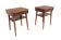 Set of 2 mahogany bedside tables, Sweden, 1950