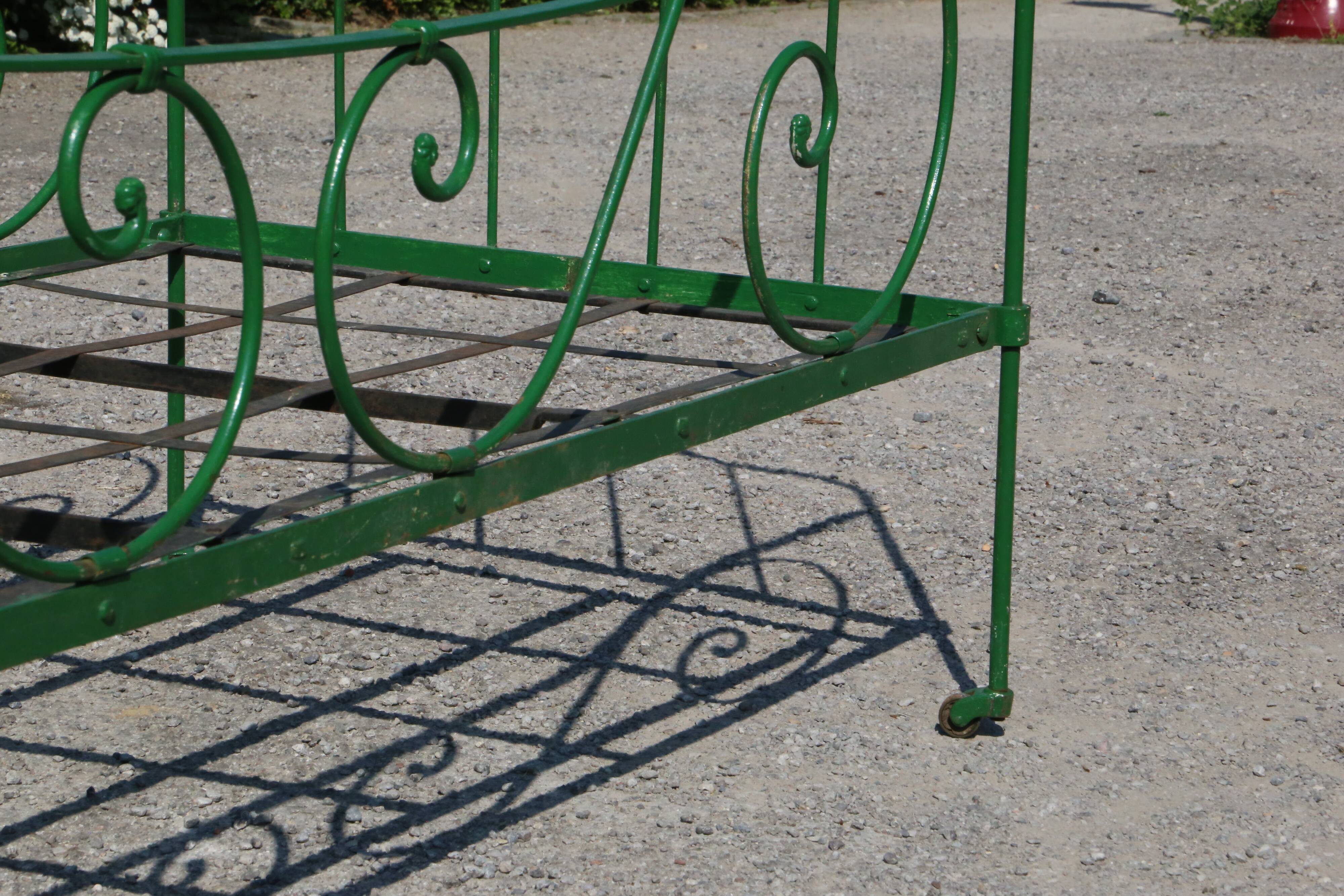 Antique metal bed, vintage