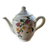 Sarreguemines earthenware teapot