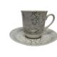 Vintage Polish cup and saucer from Wałbrzych Pottery, 1970s, set of 2