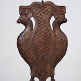 Pair of Hand-Carved Late 19th Century Chairs – Ornate Antique Craftsmanship