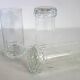 Set of 6 original big-footed glasses from the 70s