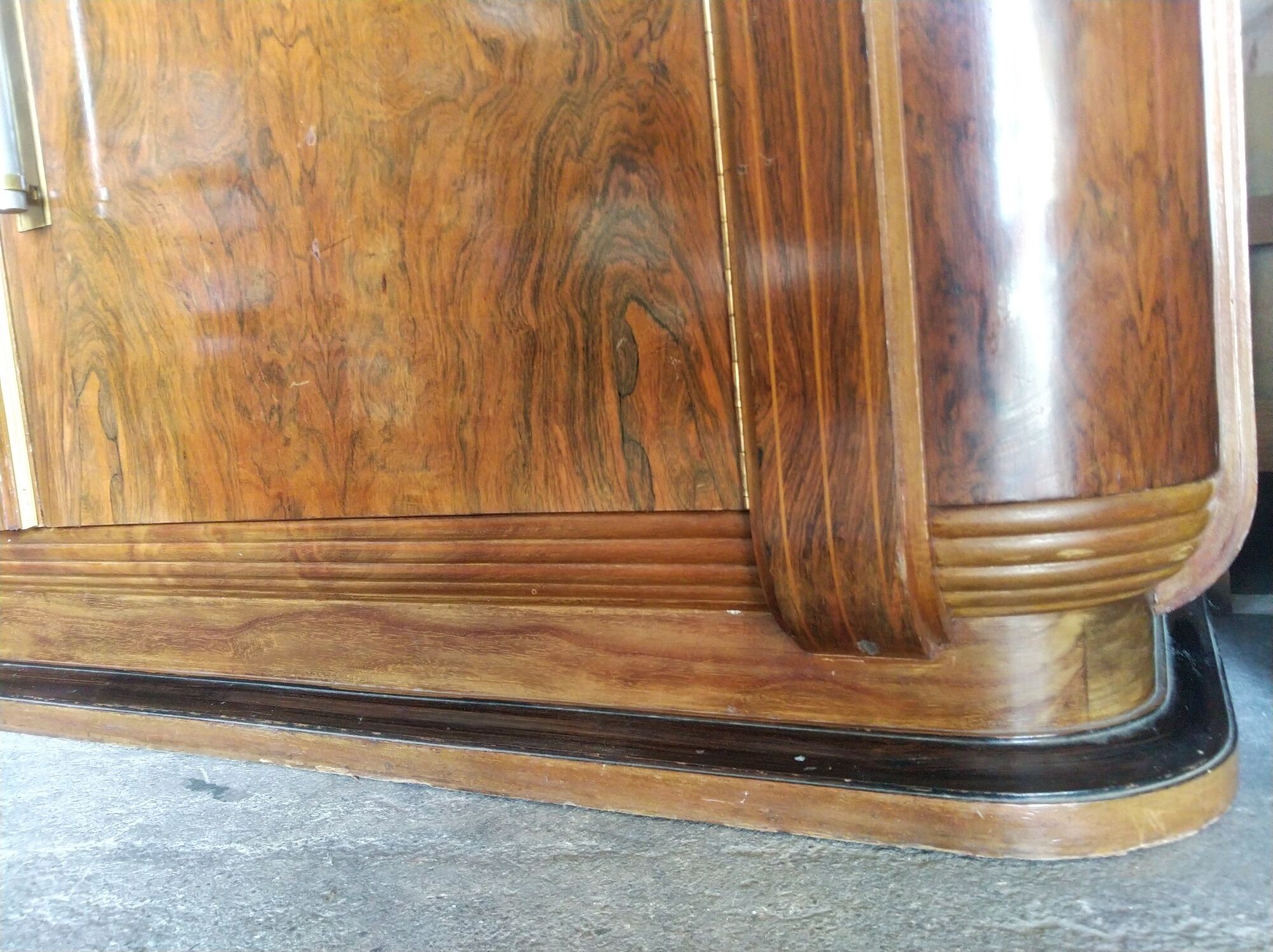 Buffet 1930 in rosewood and Portor marble