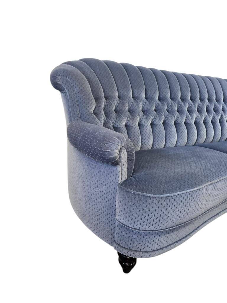 Vintage blue sofa / couch / settee