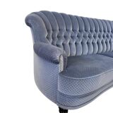 Vintage blue sofa / couch / settee