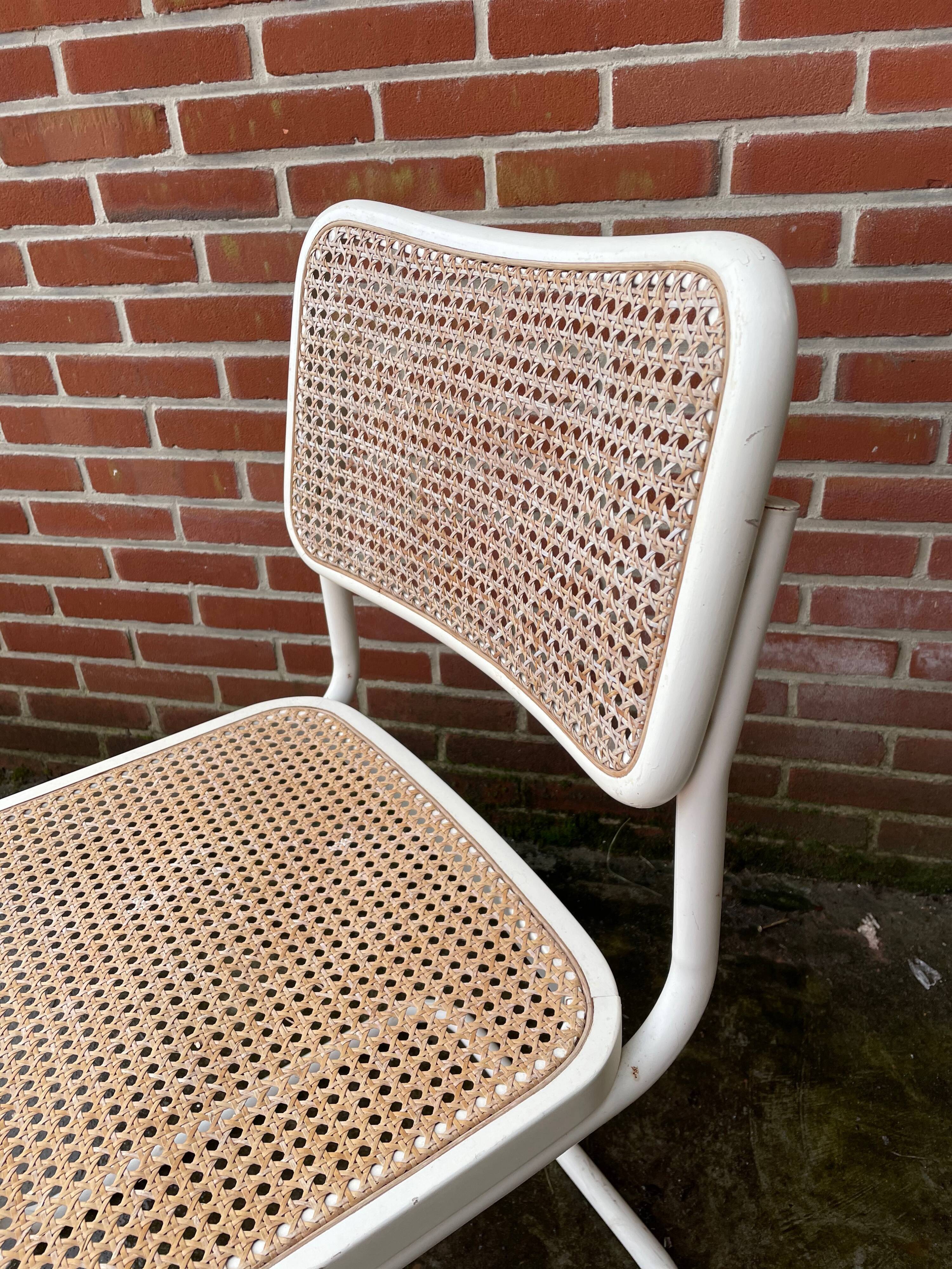 Set of 4 Cesca Model chairs by Marcel Breuer