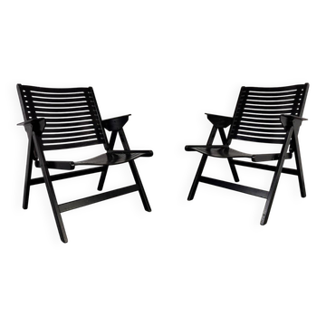Vintage Rex easy chairs in plywood by Niko Kralj for Stol Kamnik, 1960s, set of 2