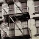 Photo New York 1953 – Fire escape & woman at the window