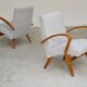 Pair of restored armchairs in large bouclette by Frantisek Jirak for Tatra 1960