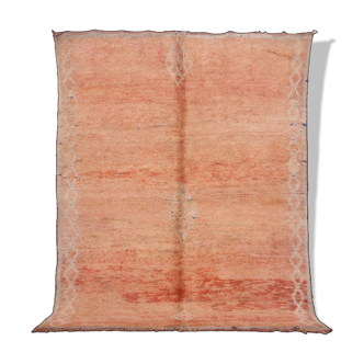 Peach Handmade Moroccan Rug 184 CM X 214 CM - Tapis berbere marocain