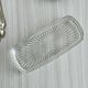 Antique silver-plated stainless steel butter dish