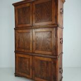 Coffre de campagne européen en pin du XIXe siècle / coffre superposé