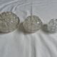 Lot 3 vases pique flowers VMC Reims