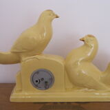 Art deco pendulum decorative ceramic doves