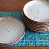 Assiettes en grès