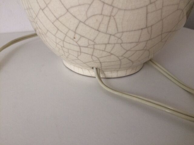 Art Deco cracked ceramic lamp