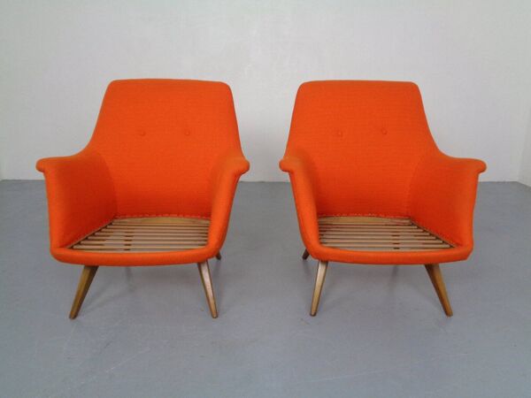 Fauteuil organique par Walter Knoll pour Antimott, Allemagne, années 1950.