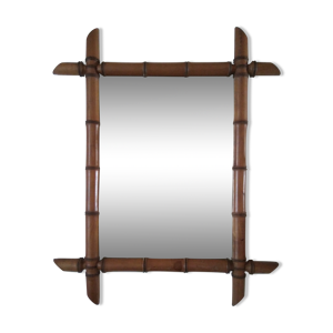 miroir bambou barbier