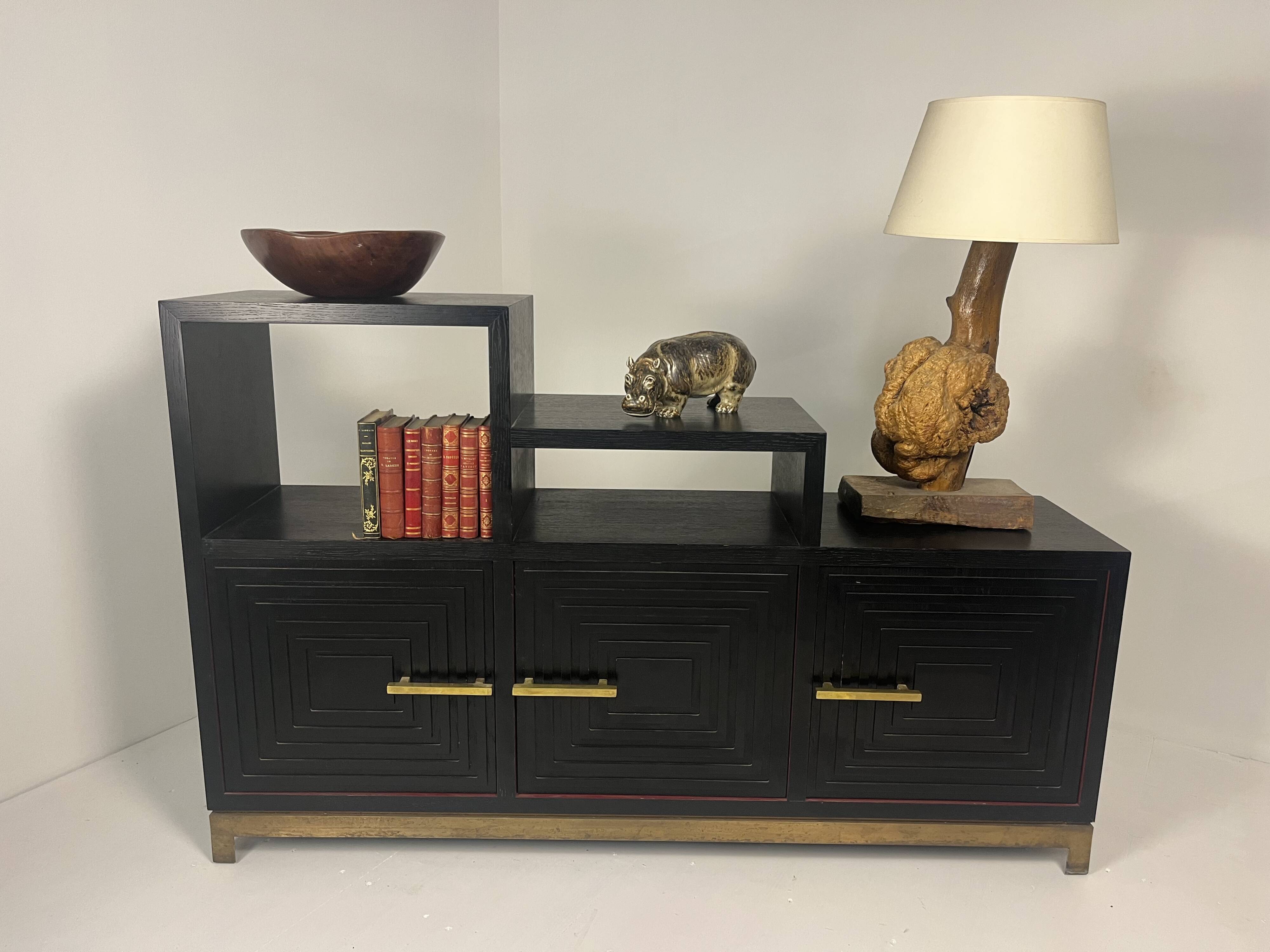 Meuble buffet asymétrique des années 1990