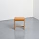Rare stool in particle board by Max Bill, Ulm, circa 1962.