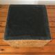 Pouf coffre cuir patchwork vintage circa 1960