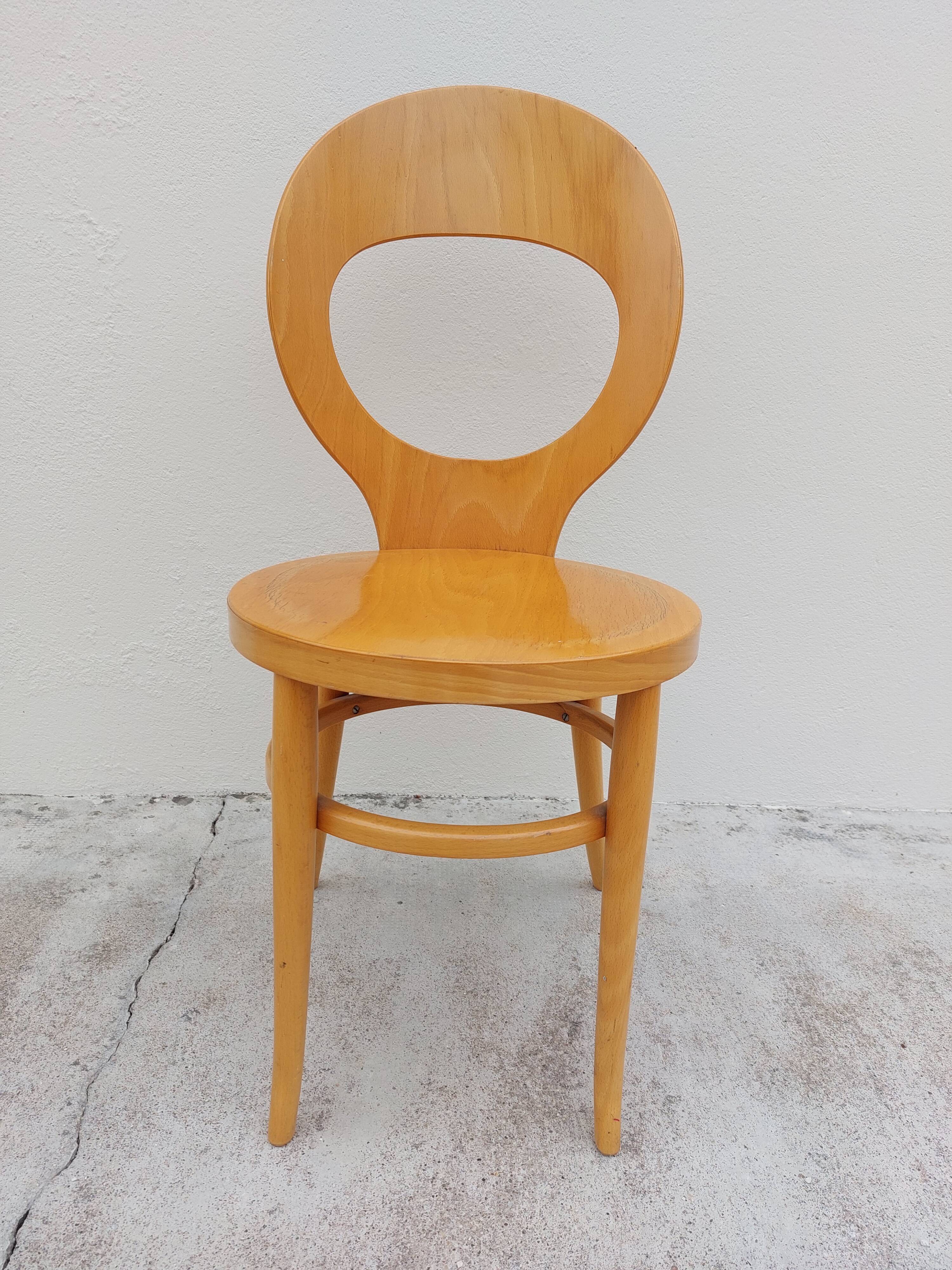 Bistro chair signed Baumann seagull model