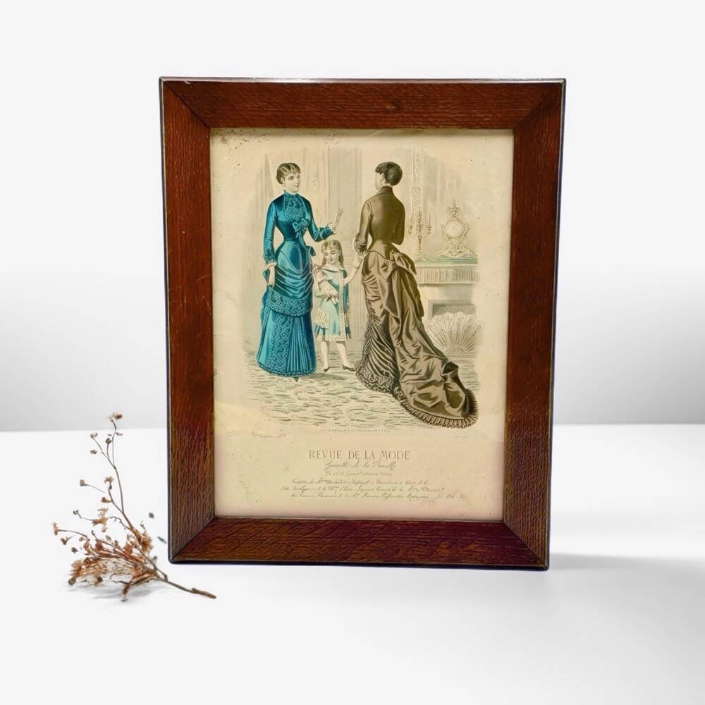 Fashion Review Engraving Frame 1882