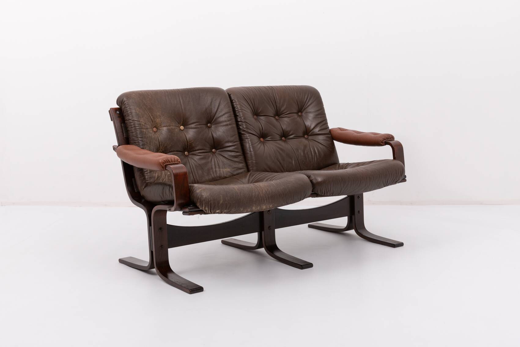 Canapé deux places vintage au design danois des années 1970