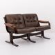 Canapé deux places vintage au design danois des années 1970