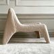 Fauteuil chauffeuse en moumoute peau de mouton
