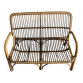 Vintage bamboo bench