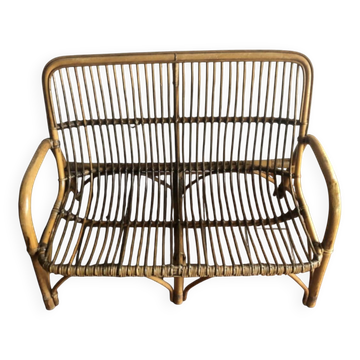 Banquette bambou vintage
