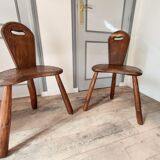 Pair of brutalist chairs