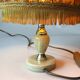 1970s onyx/brass footed table lamp