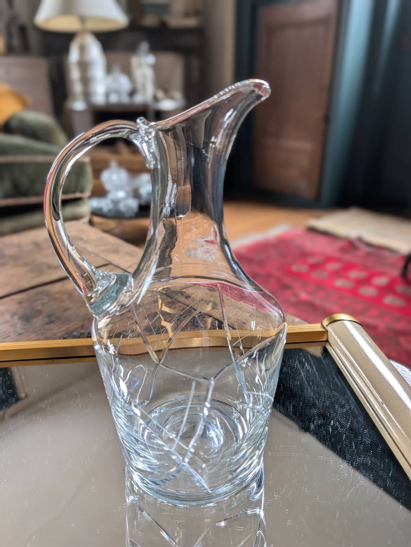 Cut glass carafe – 1960s