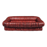"Bordeaux 'Piumino' canapé by De Pas, D'Urbino and Lomazzi for Dall'Oca, 1970"