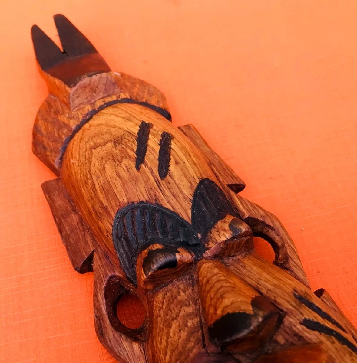 Hanging mask African / Tribal Carved wood