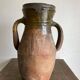 XL vase jar amphora in glazed terracotta
