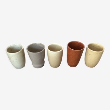 Set of 5 coffee cups