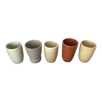 Set of 5 coffee cups