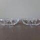 Pair of antique crystal candle holders