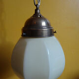 Suspension Deco with a beautiful yellow glass globe