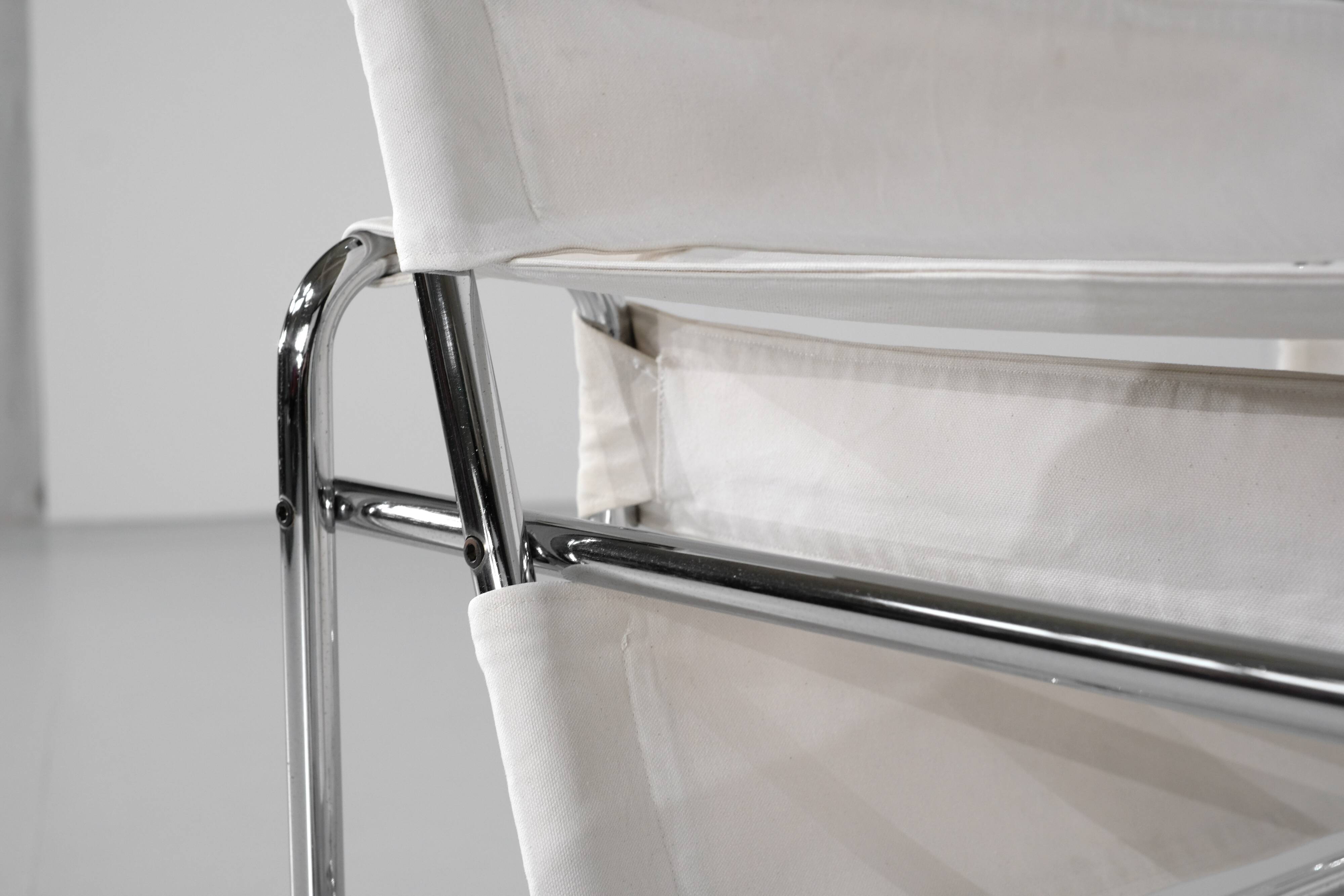 "B3 Wassily" armchair in fabric by Marcel Breuer for Bononia, Italy