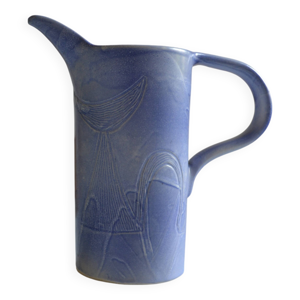 Pichet vase céramique signée