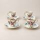 Set of 4 cups and 4 saucers Bernardaud Limoges – Chinese Birds