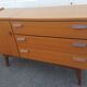 ✨ Superb Scandinavian sideboard convertible into a dressing table – Teak – 1950s